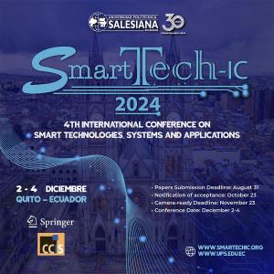 Afiche del IV Congreso Internacional SmartTech-IC 2024